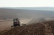 ciągnik, pole, uprawa, ziemia