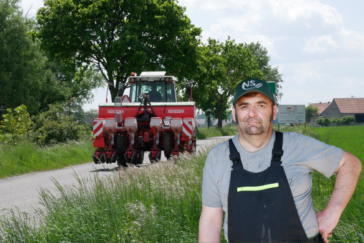 Robert Szymczak, właściciel firmy Nasiona Szymczak i prowadzący gospodarstwo nasienne w Wielkopolsce