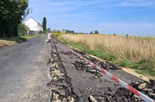 Józef Magiera rolnik Gliwice zaorany asfalt ul. Rybacka