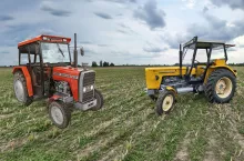 MF 255 i Ursus C-360 na polu