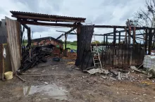 Pożar zabrał im zboże i opał. Rolnicy stracili dorobek tuż przed zimąmą