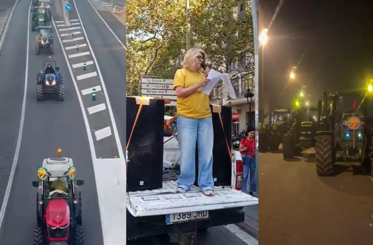 protest rolników Barcelona