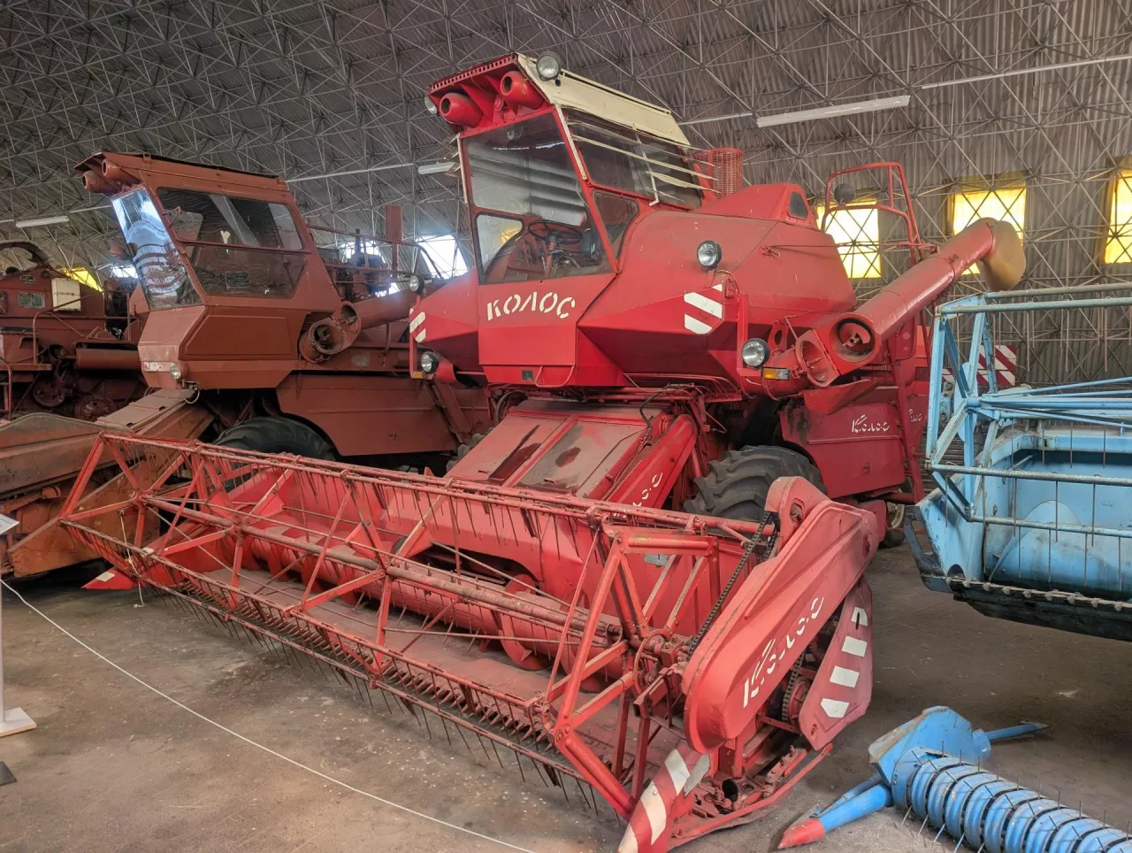 Kombajn SK-6 Kolos w Muzeum Techniki Rolniczej w czeskiej miejscowości Čáslav