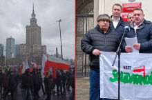 protest rolników w Warszawie
