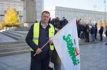 Adrian Wawrzyniak, rzecznik rolniczej Solidarności.