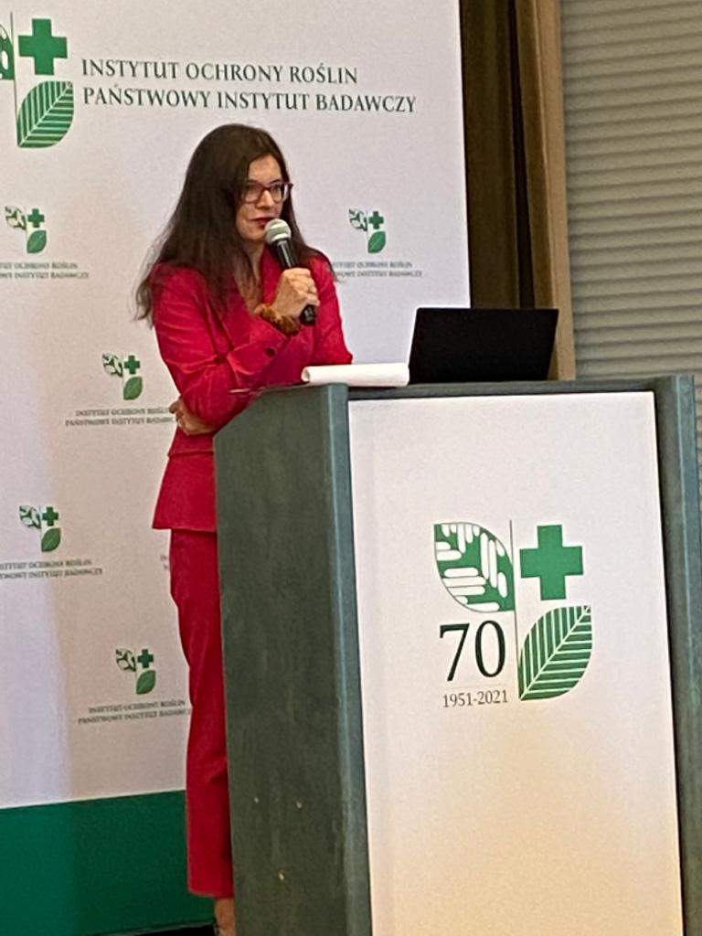 Nina Dobrzyńska w imieniu ministra rolnictwa odczytała list gratulacyjny.