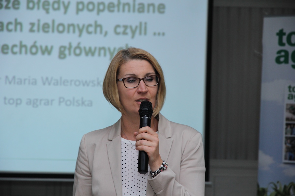 Dr Maria Walerowska, dział uprawy "top agrar Polska", seminarium w miejscowości Porosły-Kolonia k. Białegostoku