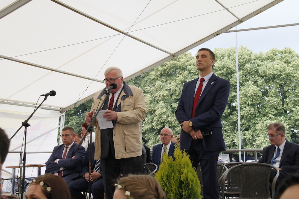Wśród gości wystawy w Sitnie był m. in. przewodniczący Sejmowej Komisji Rolnictwa i Rozwoju Wsi Jarosław Sachajko.