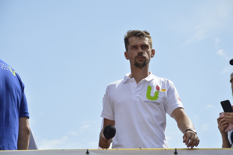 Protest Unii Warzywno Ziemniaczanej pod Kancelarią Premiera