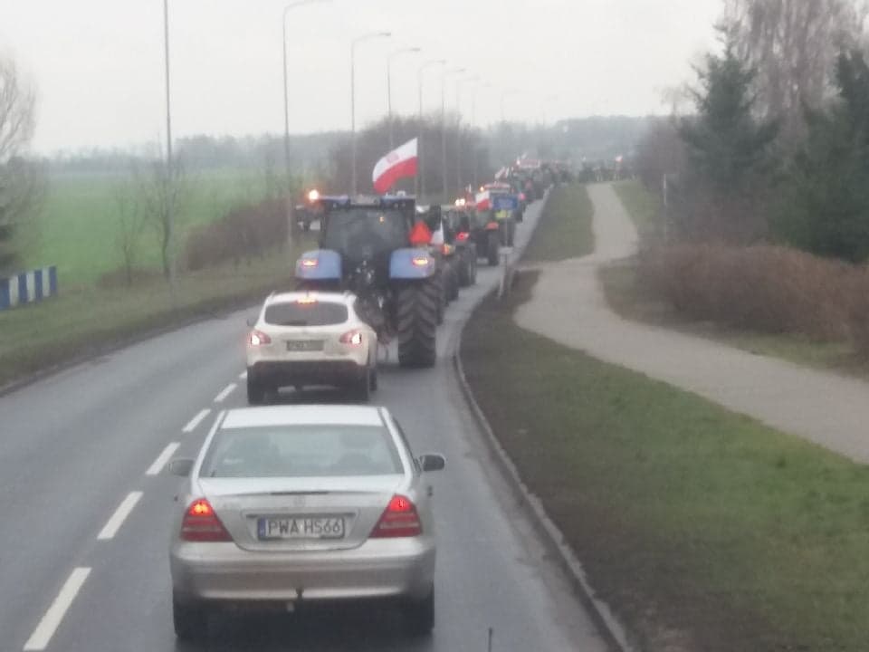 Protest rolników w Wągrowcu