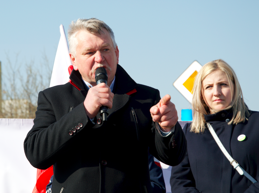 Protest AgroUnii w Warszawie. Manifestacja rozpoczęła się o 8.00 rano 3.04.2019 r. na pl. Zawiszy. O 10.00 zawyły syreny