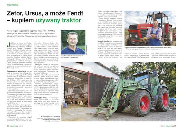 Więcej na temat doświadczeń naszych Czytelników przeczytacie Państwo w numerze 10/2015 top agrar Polska od strony 96.