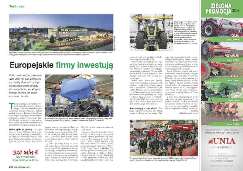 Zachęcamy do lektury marcowego numeru „top agrar Polska” od strony 230.
