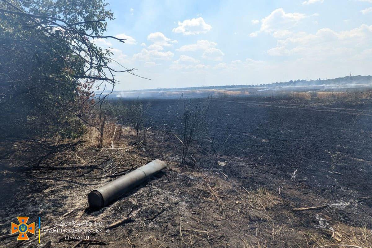Rosyjski ostrzał rakietowy zniszczył prawie 400 ha upraw w rejonie Dniepropietrowska