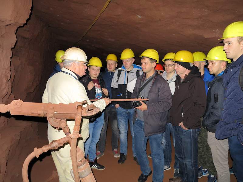 Bogaty program wyjazdu obejmował także wizytę w kopalni Besucherbergwerk Kleinenbremen.