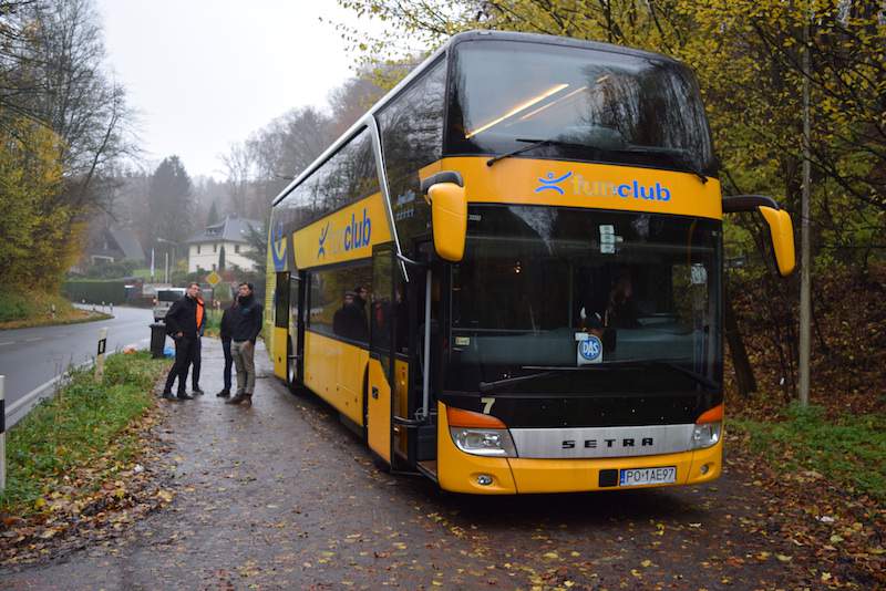 Autobus, którym grupa przejechała ponad 2500 km.