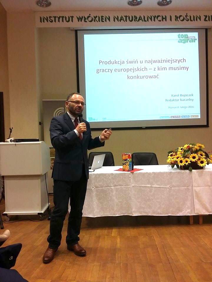 O największych graczach w UE mówił Karol Bujoczek, red. naczelny "top agrar Polska".