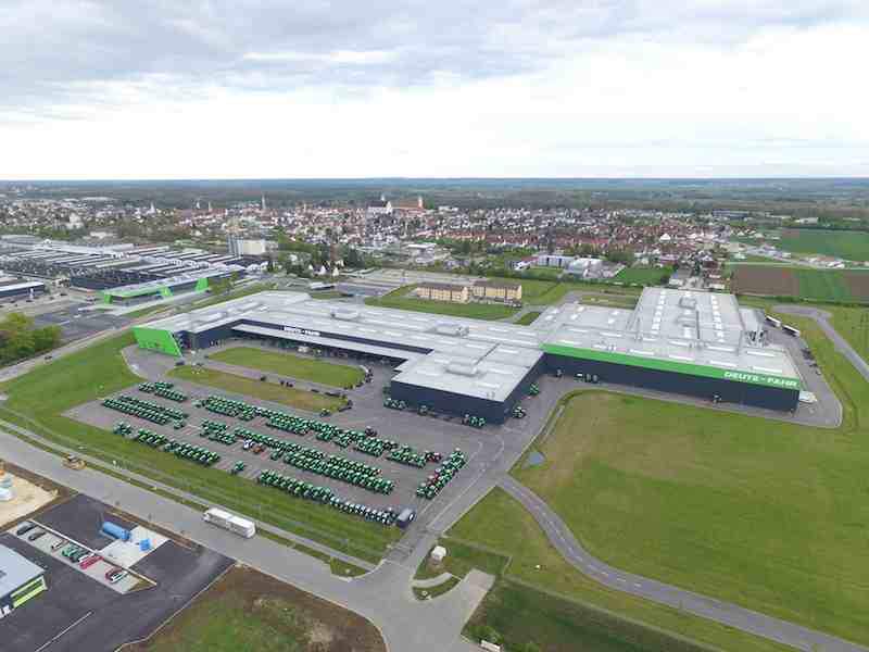 Fabryka Deutz-Fahr Land z lotu ptaka.