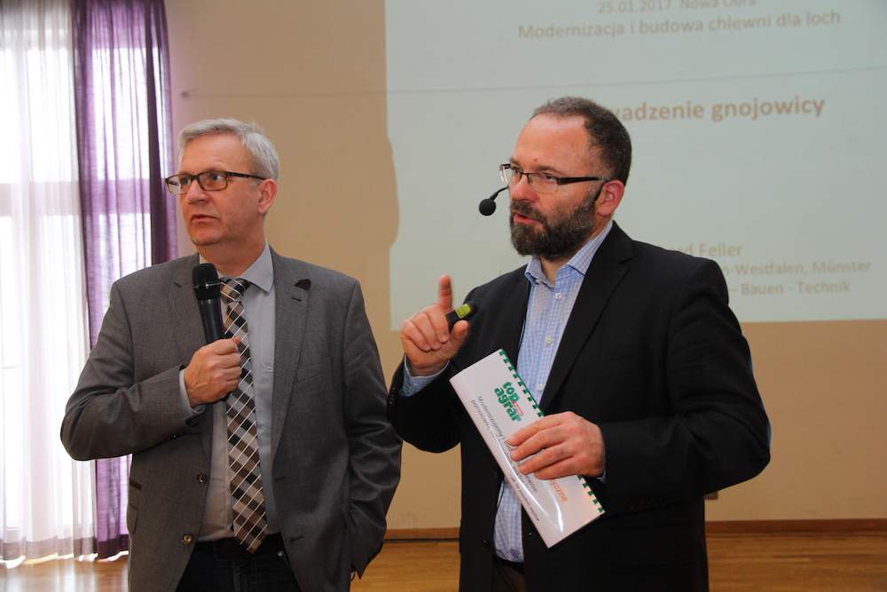 Bernhard Feller i redaktor naczelny top agrar Polska Karol Bujoczek.