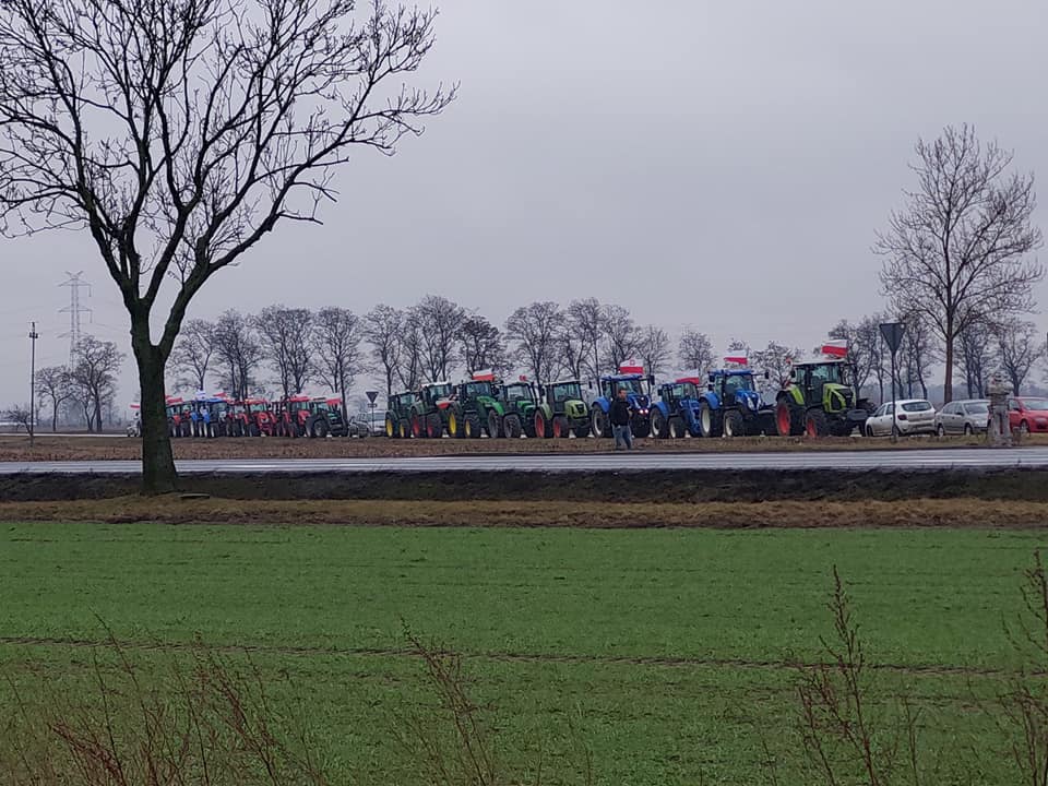 Protest Koszuty - Środa Wielkopolska (fot. AgroUnia Środa Wielkopolska)