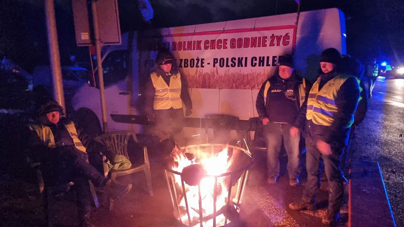 Protest w Dorohusku - noc była spokojna