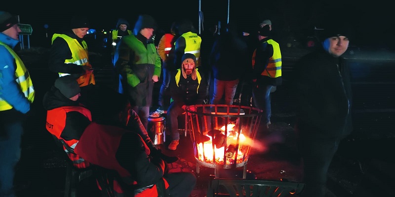 Protest w Dorohusku - noc była spokojna