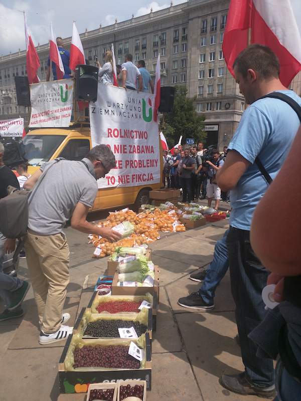 Do stolicy na protest przyjechało ok. 2 tys. rolników.
