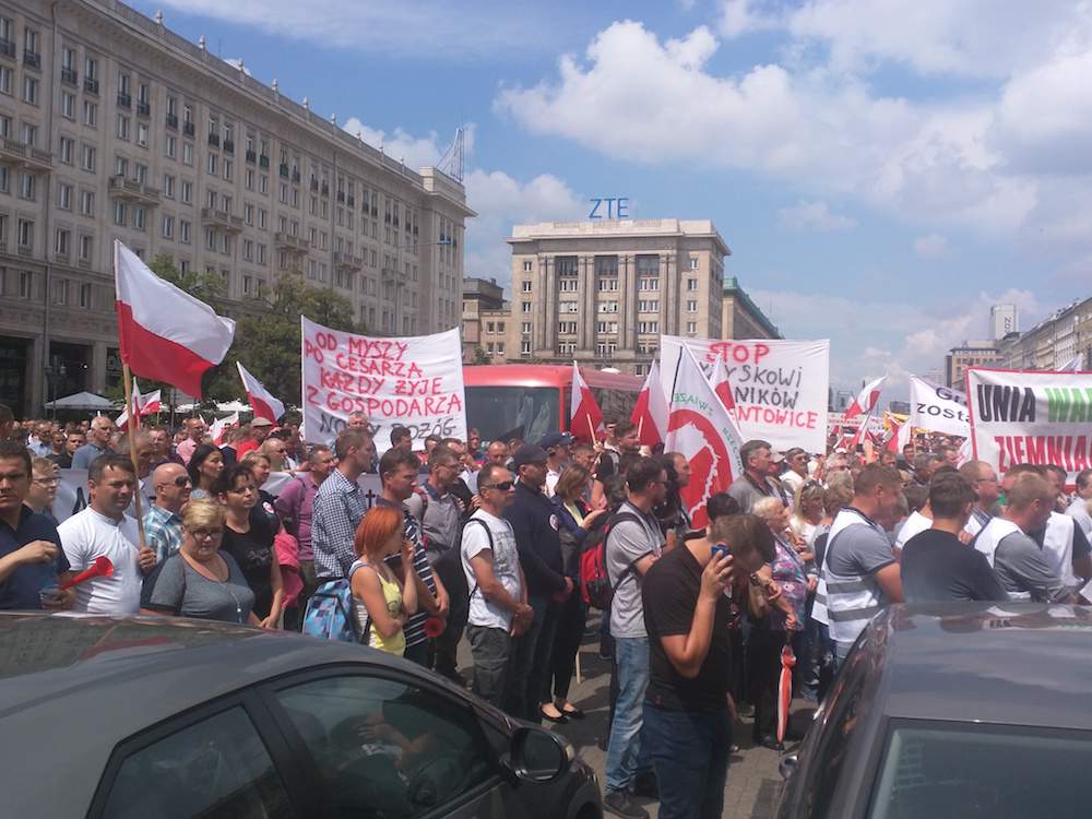 Do stolicy na protest przyjechało ok. 2 tys. rolników.
