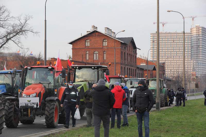 Protest AgroUnii w Warszawie