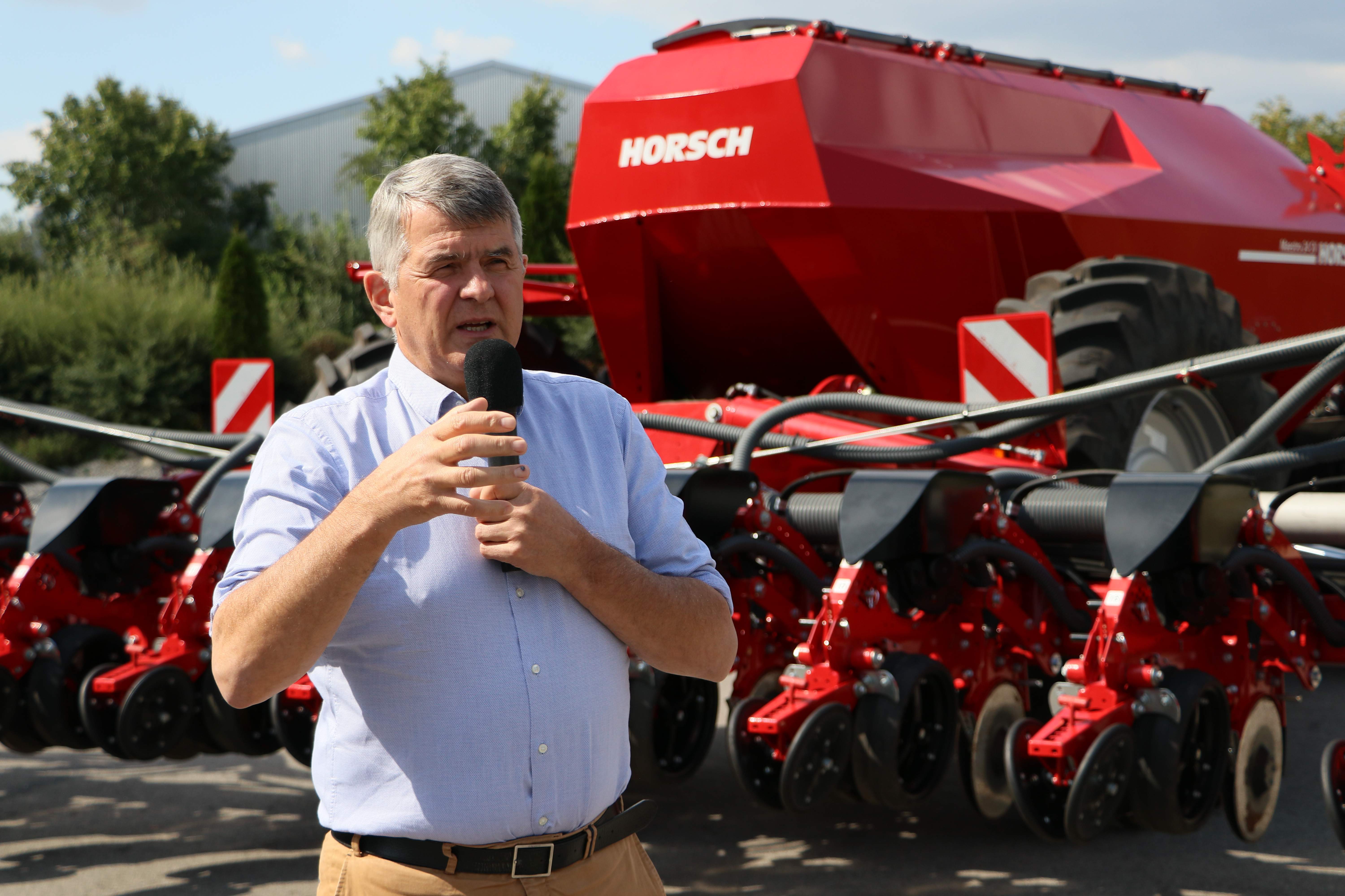 Michael Horsch, założyciel firmy i wizjoner mechanizacji uprawy.