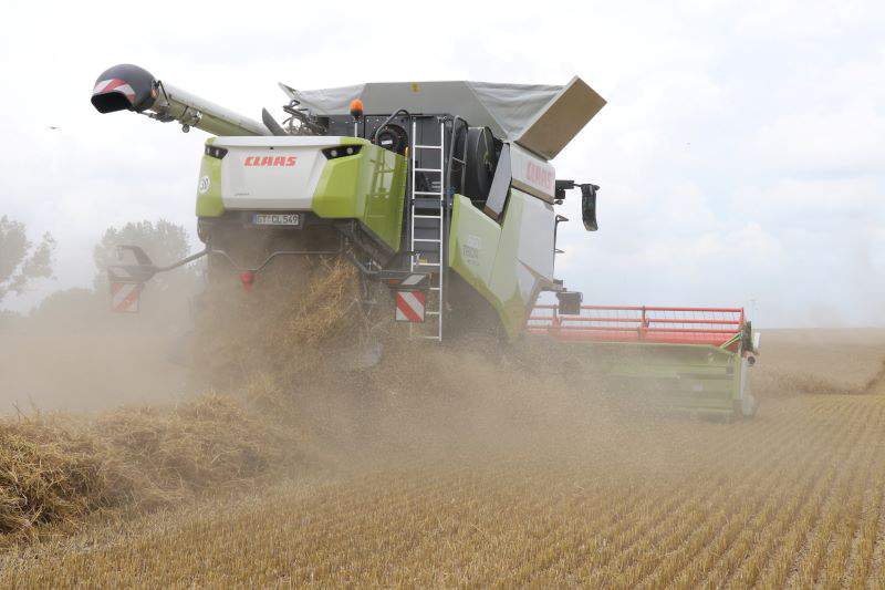 Nowe kombajny Claas Trion.