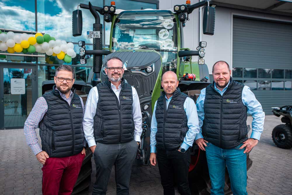 Od lewej Michał Głąb, Jörg Denekas, Bartłomiej Smoliński, Łukasz Jankowski