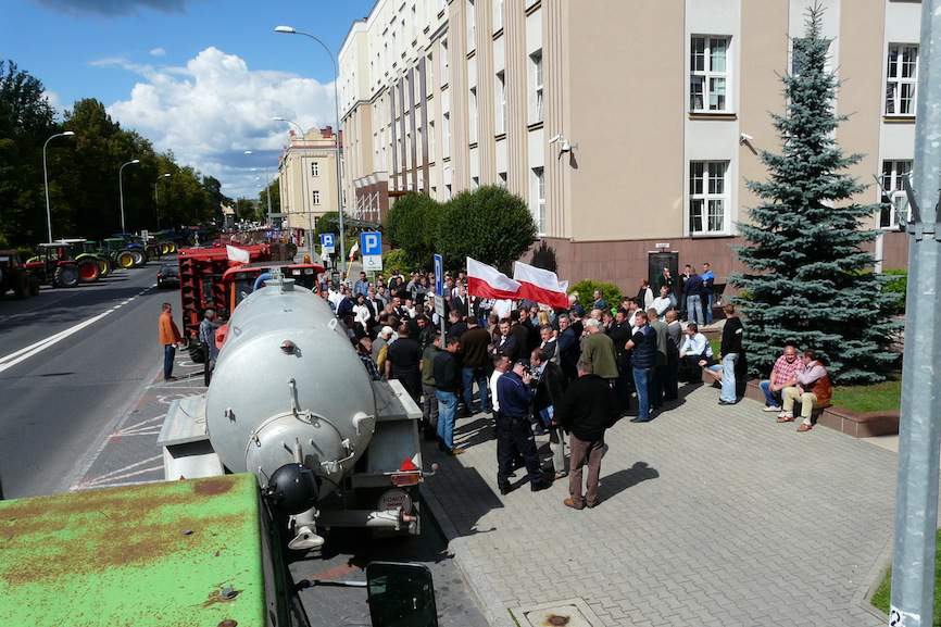 Protest rolników na Podlasiu