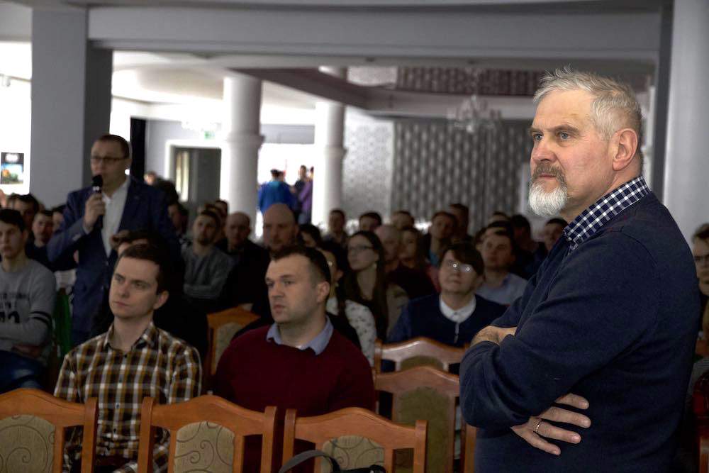 Słuchacze prelekcji nt. programu azotanowego