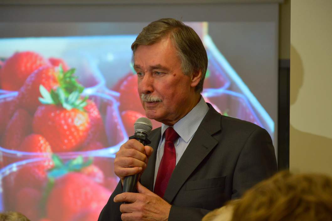 Witold Boguta, Prezes Krajowego Związku Grup Producentów Owoców i Warzyw, realizujący kampanię "Czas na polskie superowoce"