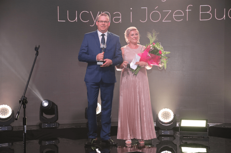 Laureaci I miejsca w kategorii gospodarstwo duże: Lucyna i Józef Bucław