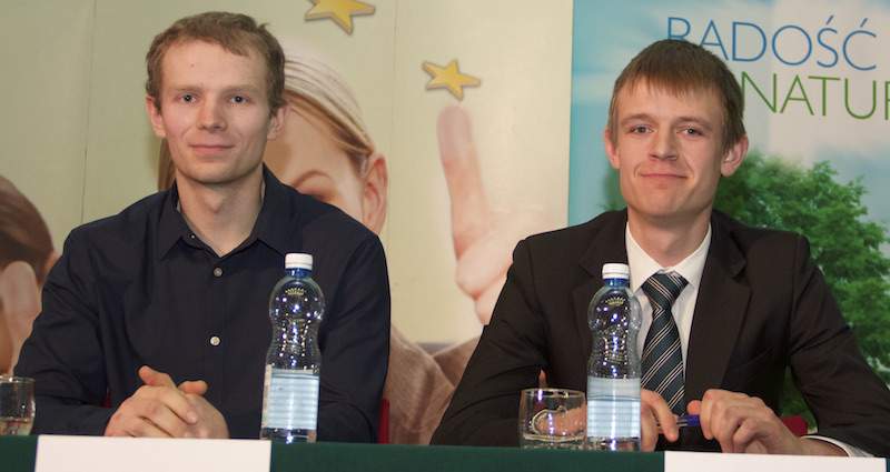 Od lewej: 2 miejsce – Krzysztof Furdyna, 21 lat, woj. Podkarpackie i miejsce 3: Roman Bathelt, 22 lata, woj. Śląskie.