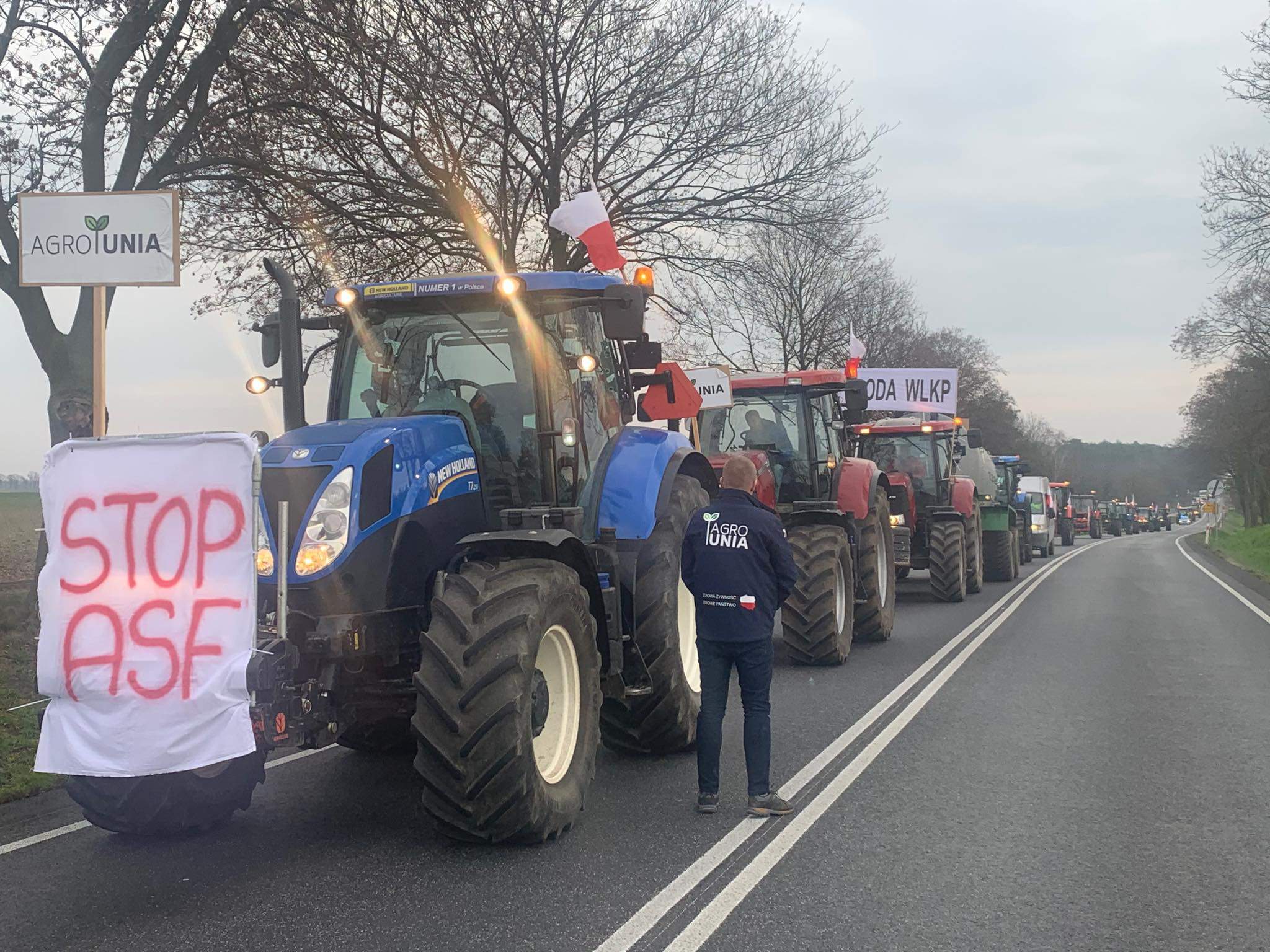 Protest AgroUnii – blokada drogi