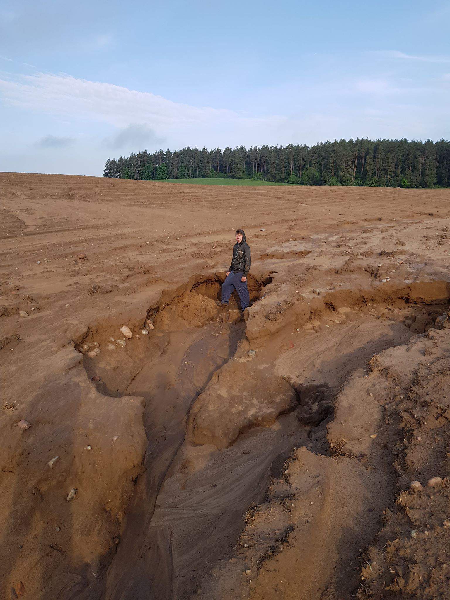 Straty na polach w okolicy Białej Piskiej