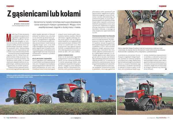 Więcej o największych traktorach Case IH przeczytasz w majowym wydaniu magazynu „top technika Premium”.