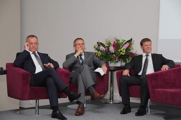 Jacek Bielaczyk, Michael Loesche, Grzegorz Kukla – członkowie zarządu Concordia Ubezpieczenia.