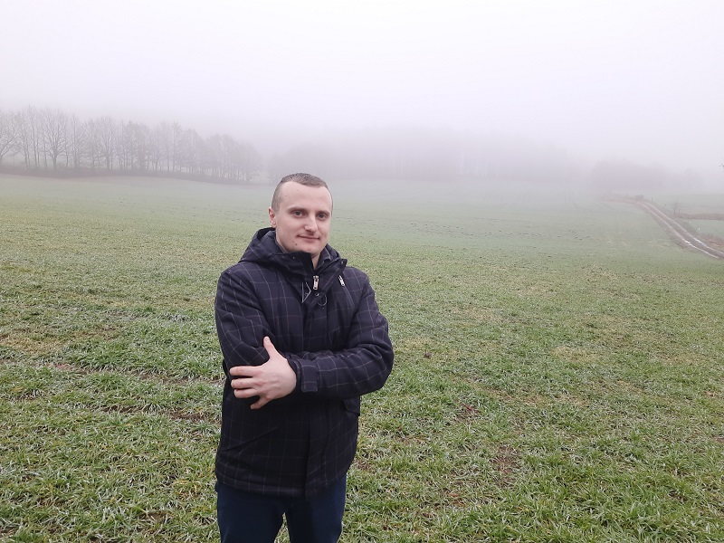Damian Pacek młody rolnik dzierżawa gruntów z kowr